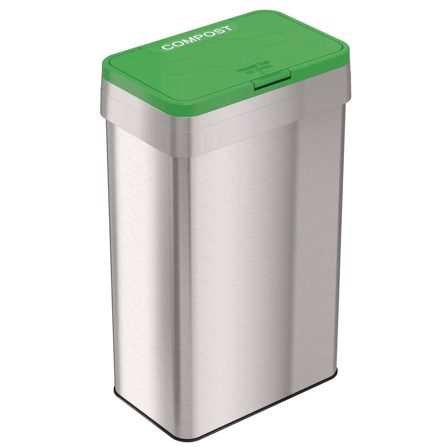 hls-commercial-r-open-top-compost-bin-with-color-coded-lid-21-gal-plastic-stainless-steel-silver-green-hlmhls21uotcop_1